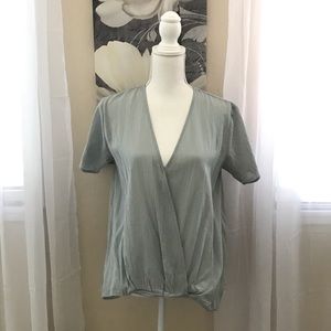 Grade & Gather Light Olive Summer Cross Top